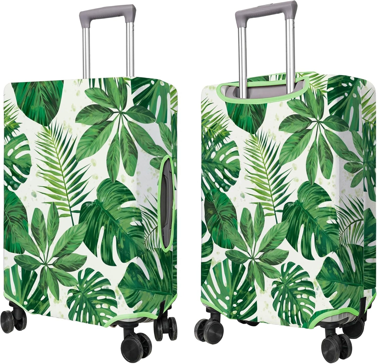 Travel Luggage Cover Suitcase Protector Fits 18-32 Inch Wheel Covers PatternedTravel Related Items Flower Luggage Protector Elastic L