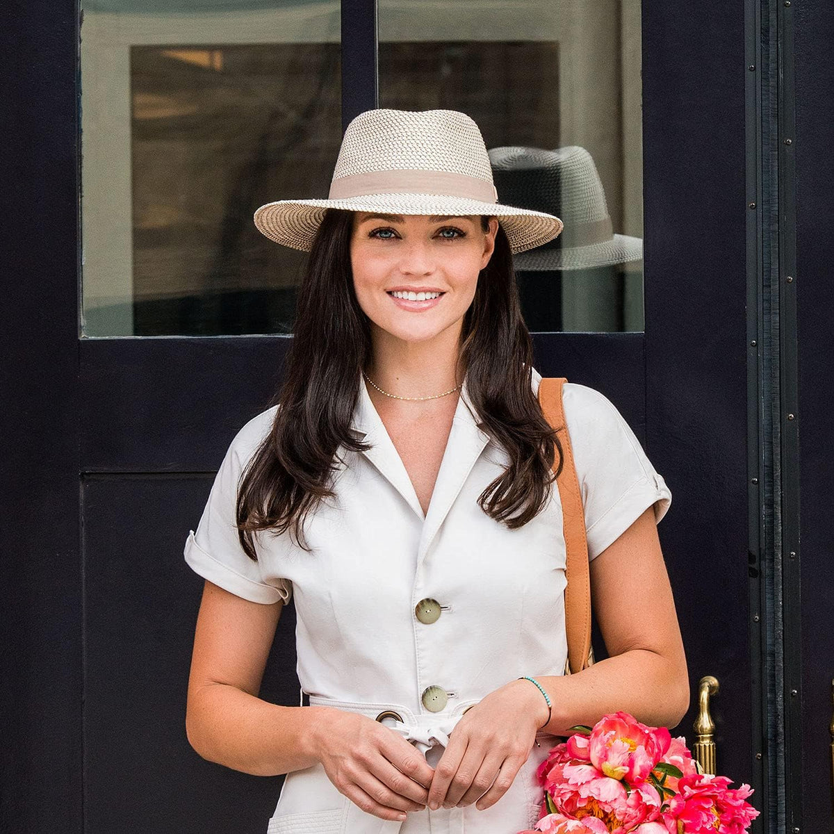Wallaroo Hat Company Women’s Petite Charlie Fedora – UPF 50+, Packable Design, Adjustable Sizing for Smaller Crown Sizes