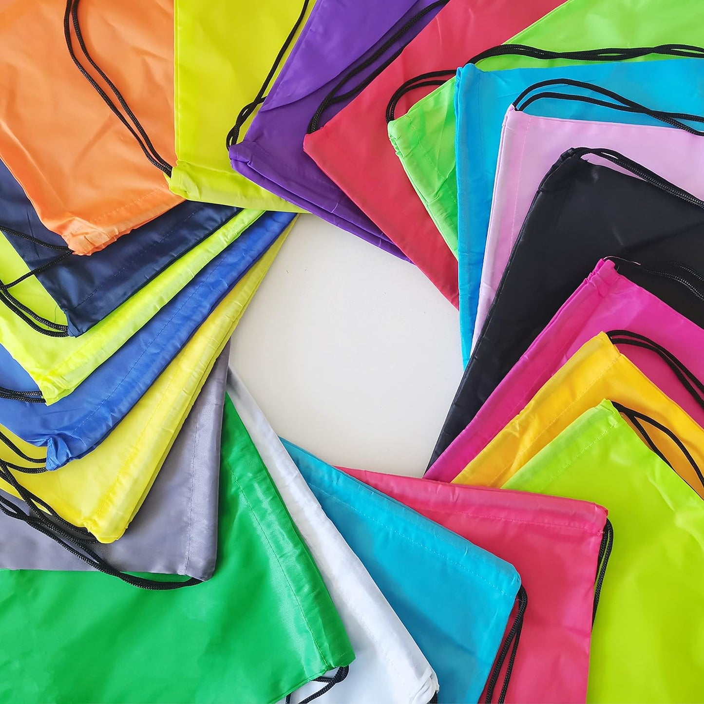 300 Pieces Drawstring Backpack Bags Sports Sackpack Bulk Cinch Gym Bag For Women Men Outdoor Sports Backpack(20 Colors)
