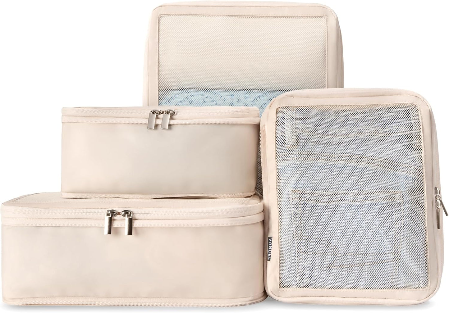 Vandel Space-Saving Compression Packing Cubes for Women, Men, Compressible Carry On Suit Case Organizer Luggage Packing Cubes for Travel Organizer Bags for Luggage and Backpacks, Suitcase Cube