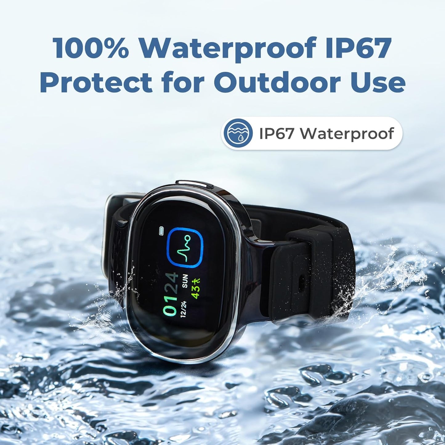 EmeTerm Smart FDA-Cleared Anti-Nausea Wristwatch Touchscreen IP67 Waterproof Morning Motion Sickness Relief Rechargeable Fast Acting Drug Free