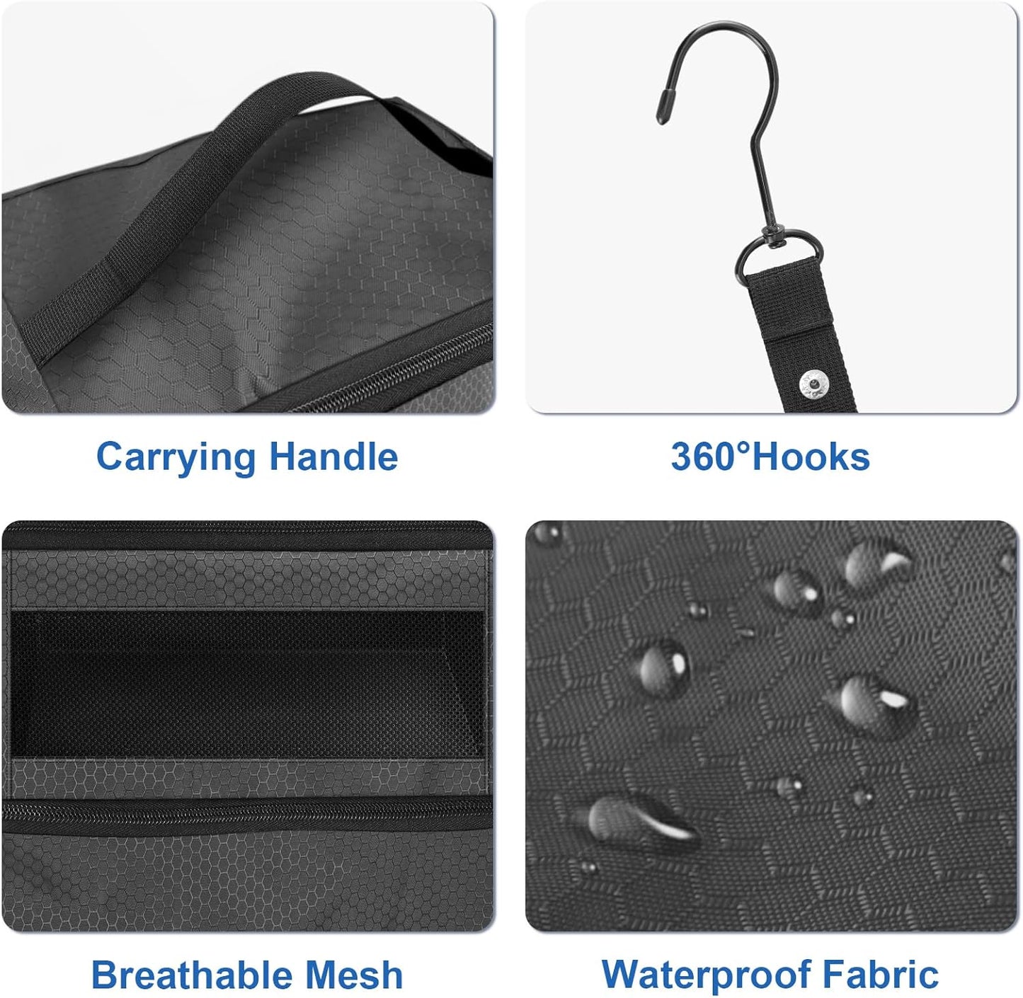 Suitcase Organizer, Travel Luggage Organizer Portable Hanging Travel Shelves Collapsible Hanging Packing Cubes for Carry on Suitcase