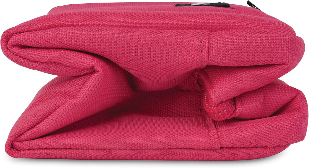 PackIt Freezable Snack Box, Magenta, Built with ECOFREEZE Technology, Collapsible, Reusable, Zip Closure with Buckle Handle, Designed For Work Snacks, Fresh Snacks On the Go, Adults, and All Ages
