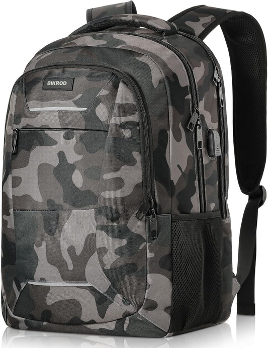 Backpack for Men Women, School Backpacks for Teen Boys, Business Anti Theft Sturdy Travel Laptop Backpack with USB Charging Port, Water Resistant 15.6 Inch Computer Bag Gift