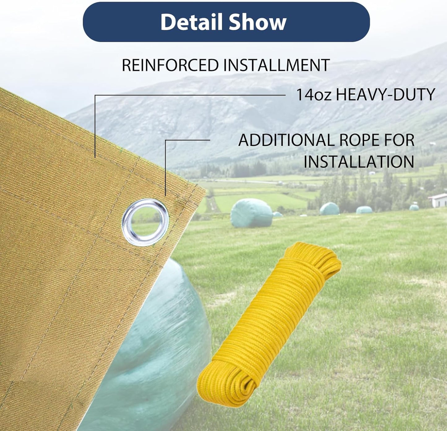 6’x8’ Canvas Tarps Heavy Duty Waterproof Tarpaulins with Aluminum Grommets,UV Resistant, 22Mil Multipurpose Drop Cloth, 14oz Cover Sheet for Outdoor and Indoor Use with Ropes Yellow