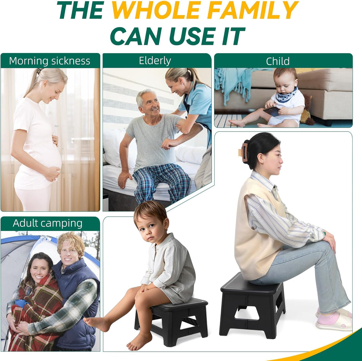 In-car Portable Toilet Collapsible Potty, Emergency Toilet, Temporary Potty For Outdoor Camping, Road Trips, Traffic Jams, Boating And Fishing