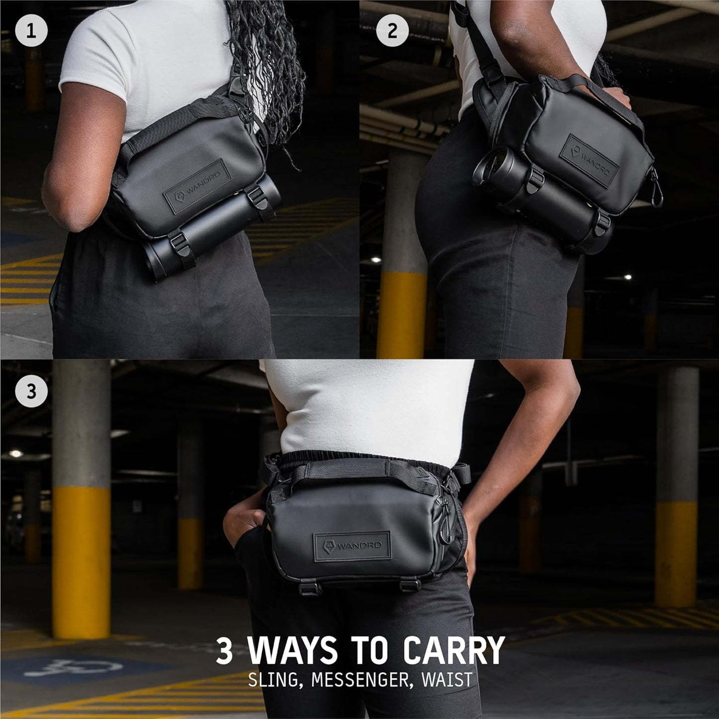 WANDRD ROGUE V1 6L Sling: Compact Camera Sling and Crossbody Bag with Fast Access, 3-Way Carry– Lightweight Everyday Bag Great for Travel, Photography, and Daily Use (Sedona Orange)