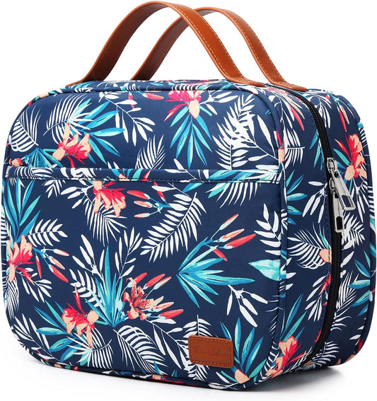 Hanging Travel Toiletry Bag,Large Capacity Cosmetic Travel Toiletry Organizer for Women with 4 Compartments & 1 Sturdy Hook,Perfect for Travel/Daily Use/Christmas