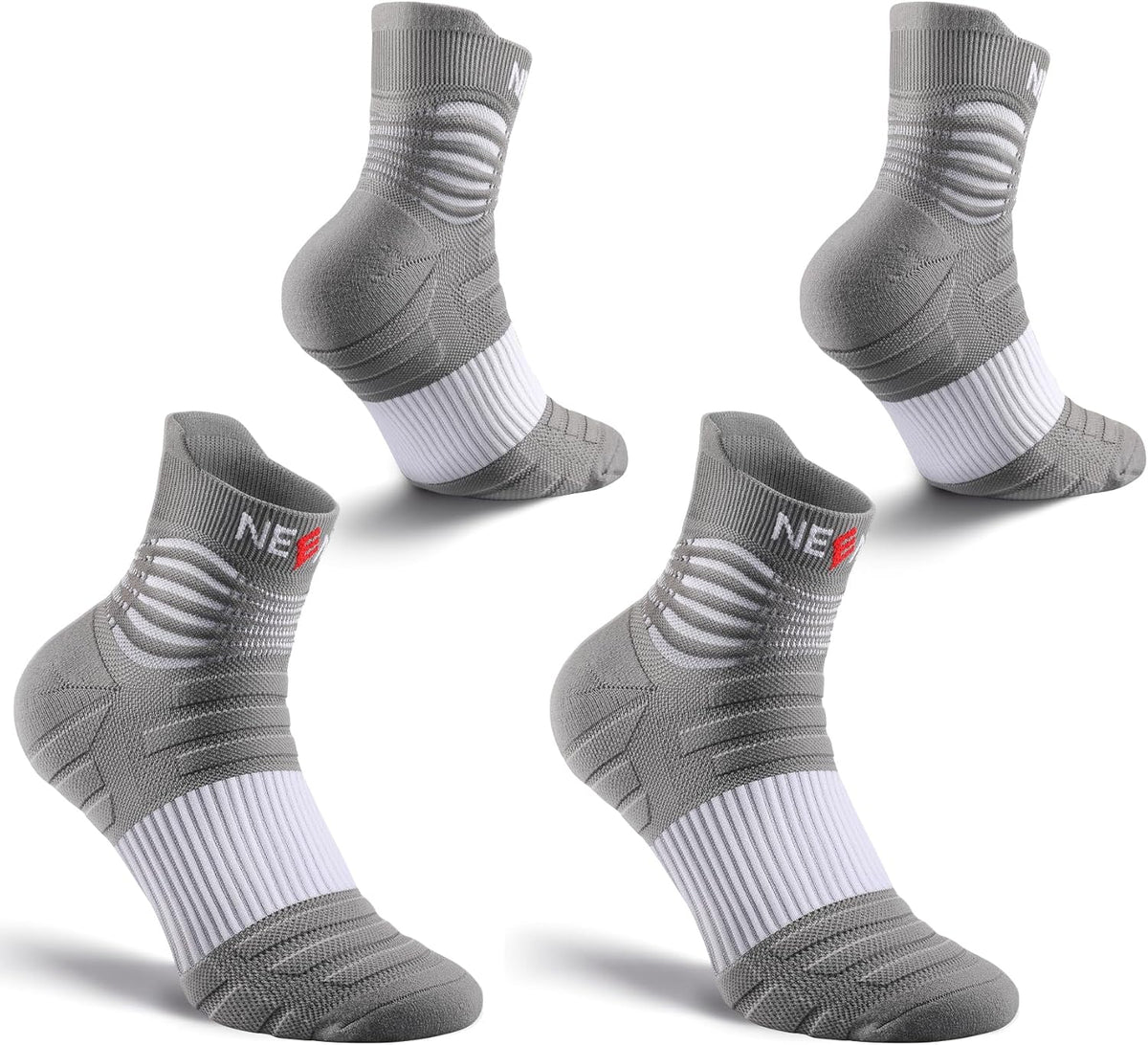NEENCA Medical Compression Socks for Women & Men Circulation—2 Pairs, Ankle Compression Stockings for Pain Relief, Plantar Fasciitis, Swelling, Running, Nurses, Travel, Pregnancy, Flying. 20-30 mmHg