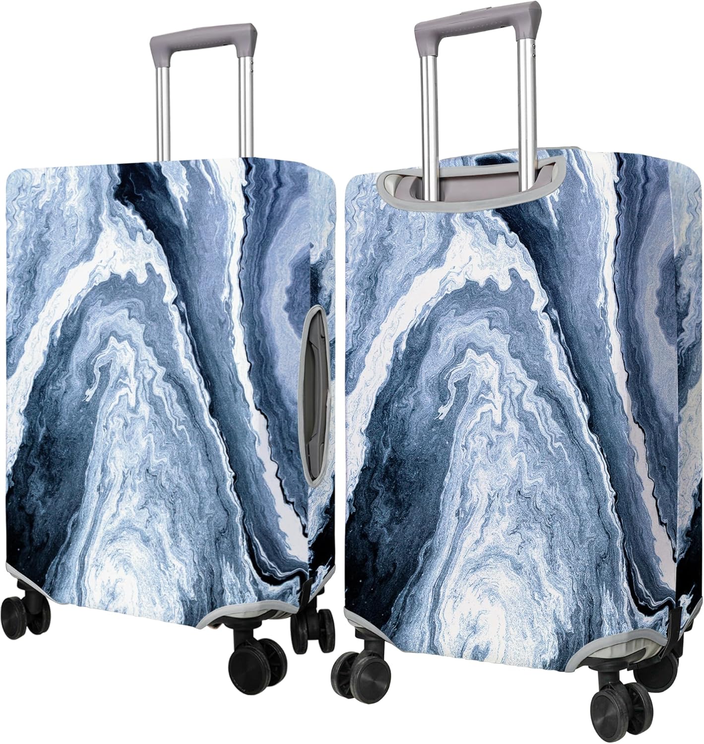 Travel Luggage Cover Suitcase Protector Fits 18-32 Inch Wheel Covers PatternedTravel Related Items Flower Luggage Protector Elastic M