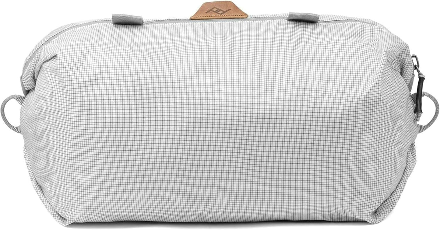 Peak Design Shoe Pouch, Raw, Ultralight Travel Organizer Bag for Shoes or Other Items, Weatherproof Shell, Packs into Itself, Fits 1–2 Pairs of Shoes, Works with Peak Design Travel Bags