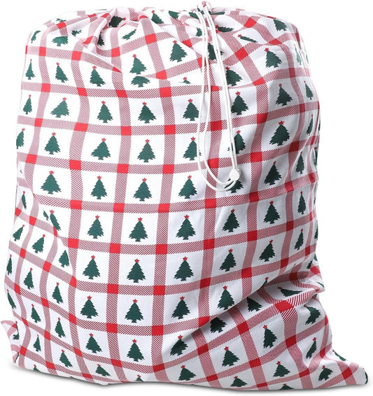 Urban Villa Laundry Bag Canvas|Dirty Clothes Travel Laundry Bag|Machine Washable|Reusable College Hostel Hamper Liner Bag for Garments Delicates Drawstring Closure 4 Pack Tree Print|Size 28X36 Inches