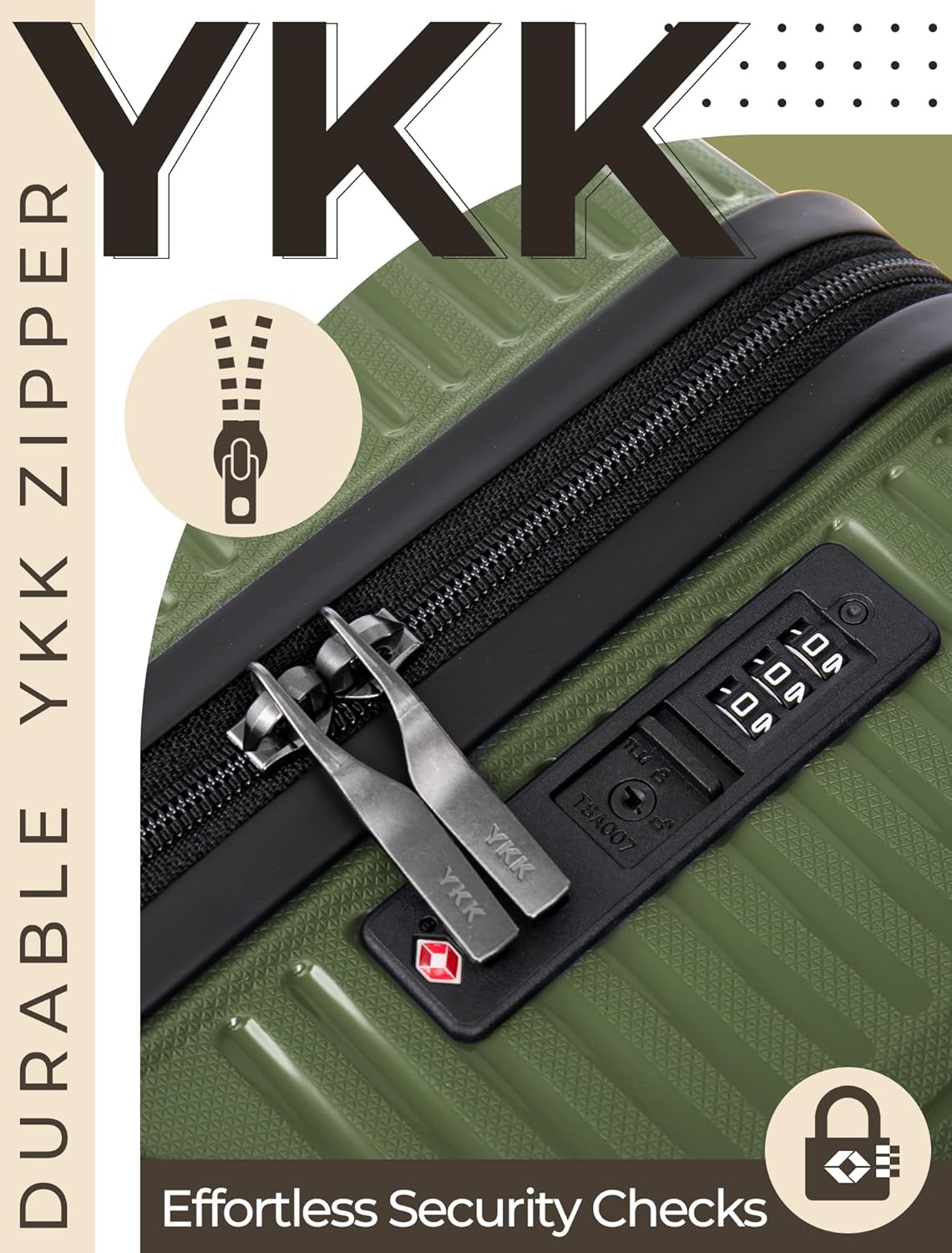 Luggage Sets 5 Piece, Suitcases with Wheels, Hardshell Suitcase Set, PP Carry on Luggage Set with TSA Lock, Travel Luggage