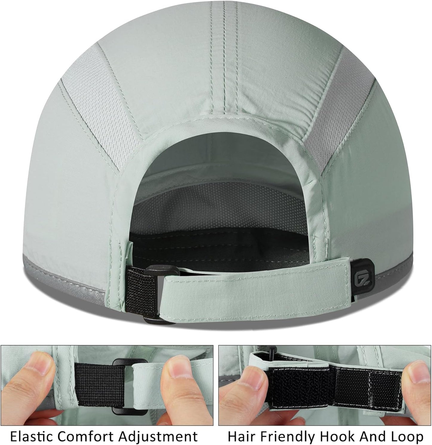 GADIEMKENSD Reflective Folding Outdoor Hat Unstructured Design UPF 50+ Sun Protection Sport Hats for Womens and Mens