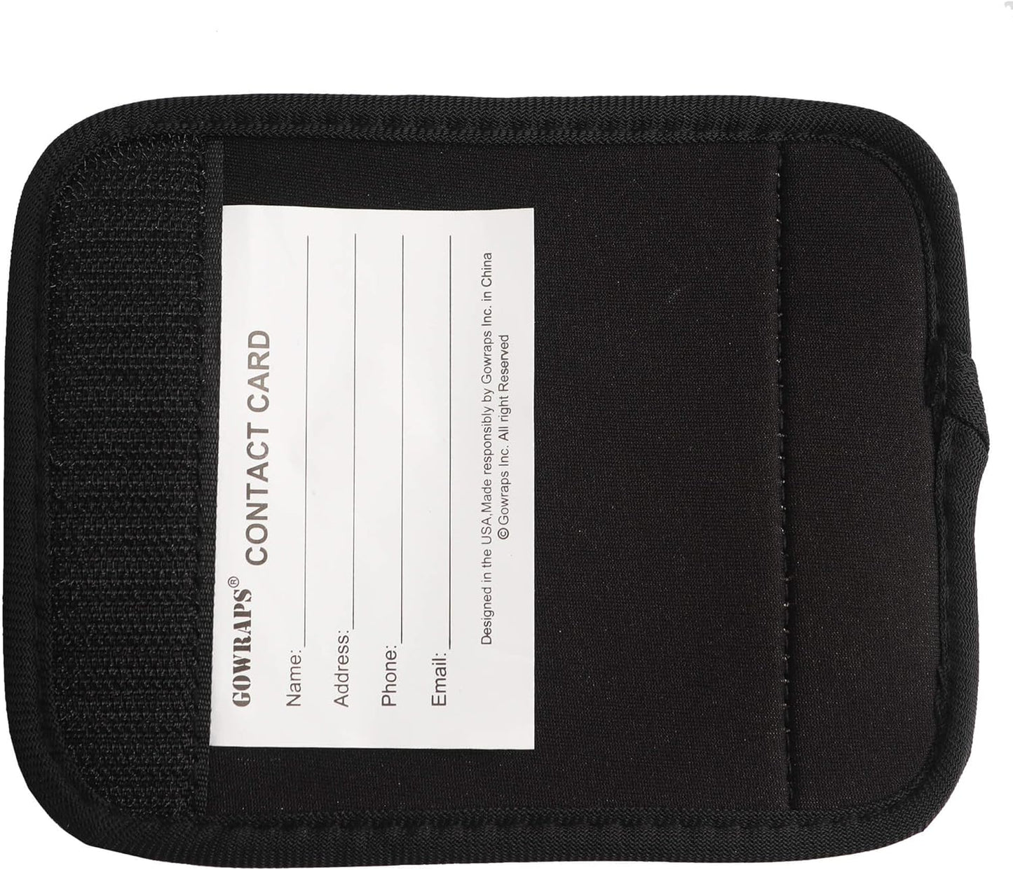 Travel Tags for Luggage-Suitcase Tags Identifiers Peronalized Luggage Tags Neoprene Luggage Handle Wrap Travel Essentials for Flying/Airplane/Airport
