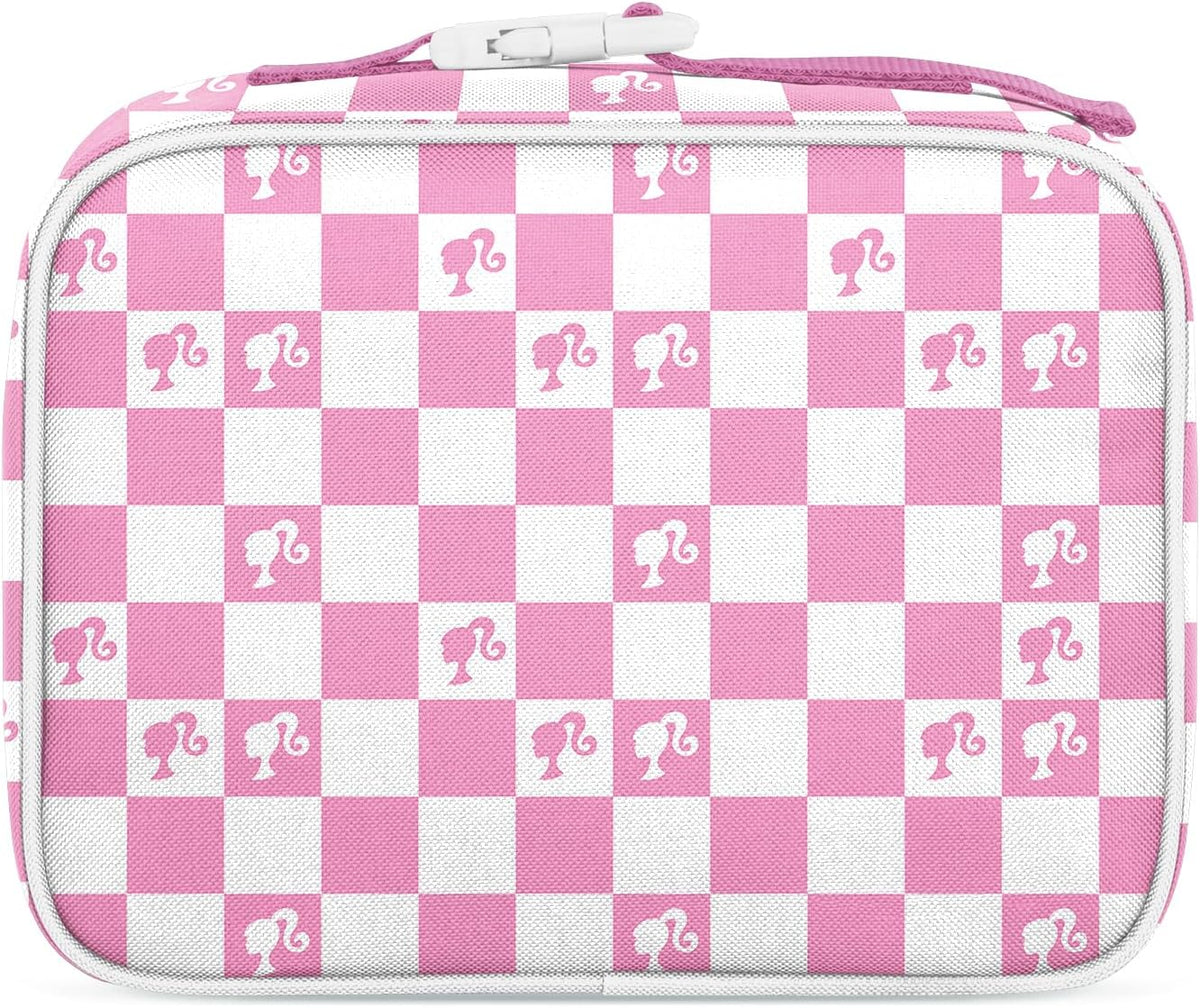 Simple Modern Mattel Barbie Kids Lunch Box for School | Reusable Insulated Lunch Bag for Toddler, Girl, and Boy | Meal Container with Exterior & Interior Pocket | Hadley Collection | Barbie Checkmate