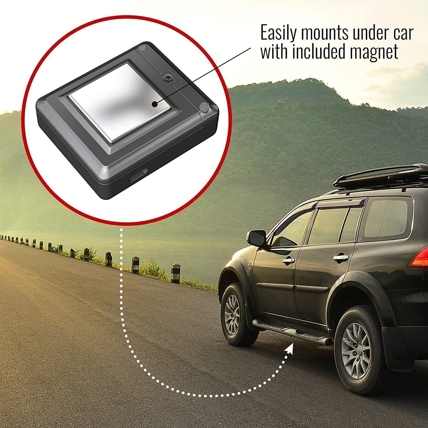 Tracki GPS Tracker for Vehicles, Car, Kids. Subscription Needed. US-Made Tech. 4G LTE GPS Tracking Device. Unlimited Distance, US & Worldwide. Small (Tracker) (Tracker 6-mo Subscription Incl.)