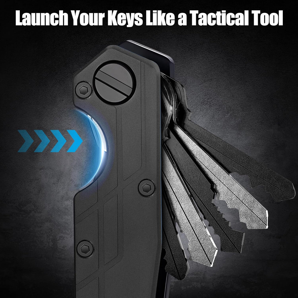 Key Organizer for Men Compact Key Holder Minimalist Key Case Metal Key Chain Key Holder for Keychain Secures 2-5 Keys