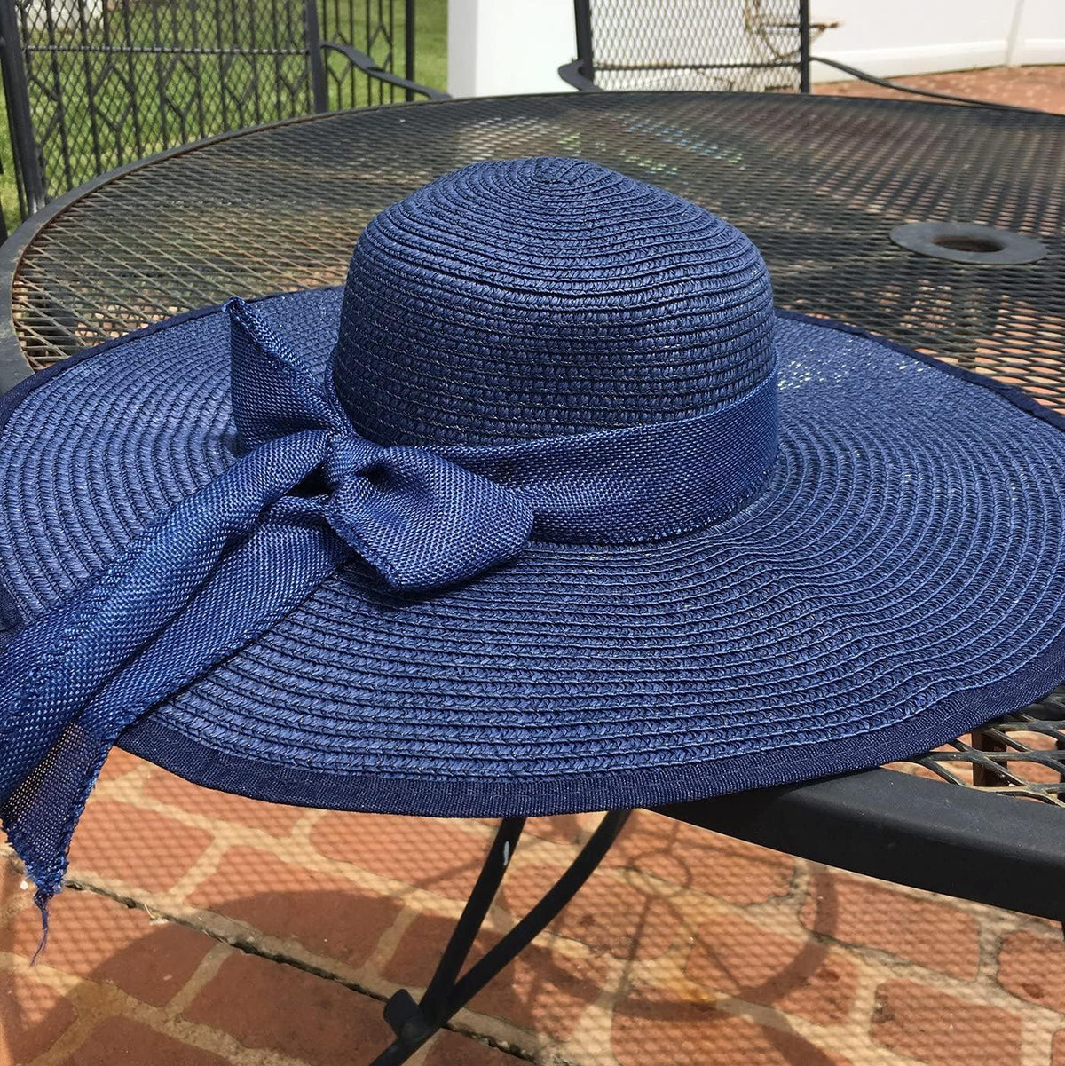 DRESHOW Beach Hats for Women Big Straw Wide Brim Summer Hat Floppy Foldable Roll up Cap Sun Hat UPF 50+