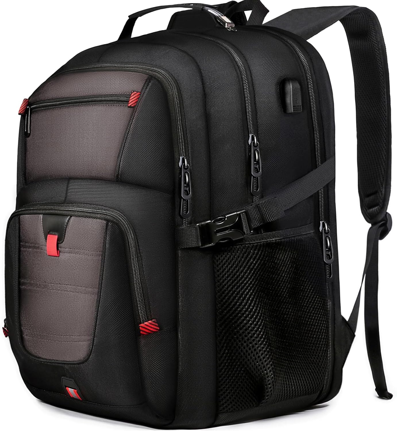 Z-MGKISS Travel Backpack, TSA Airline Approved, Travel Laptop Backpack with USB Charging Port, Extra Large