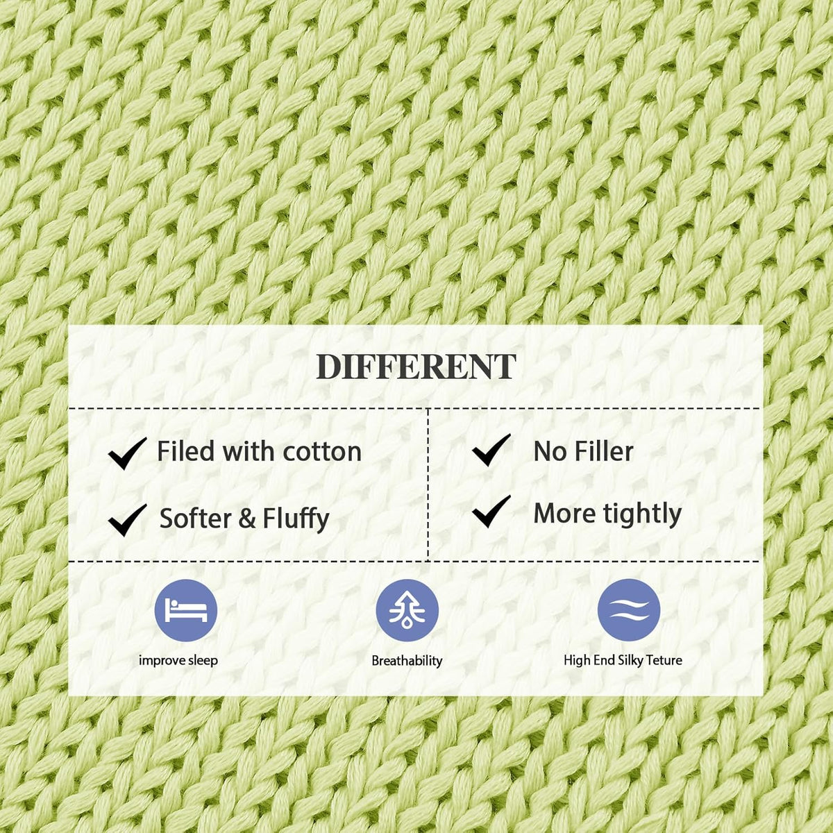 L'AGRATY Knitted Weighted Blanket - 60"x80" 15lbs Cooling Chunky Knit Heavy Blanket for Adults Braided Crochet Throw Thick Cable Yarn Knit Decorative No Beads Evenly Weighted Machine Washable