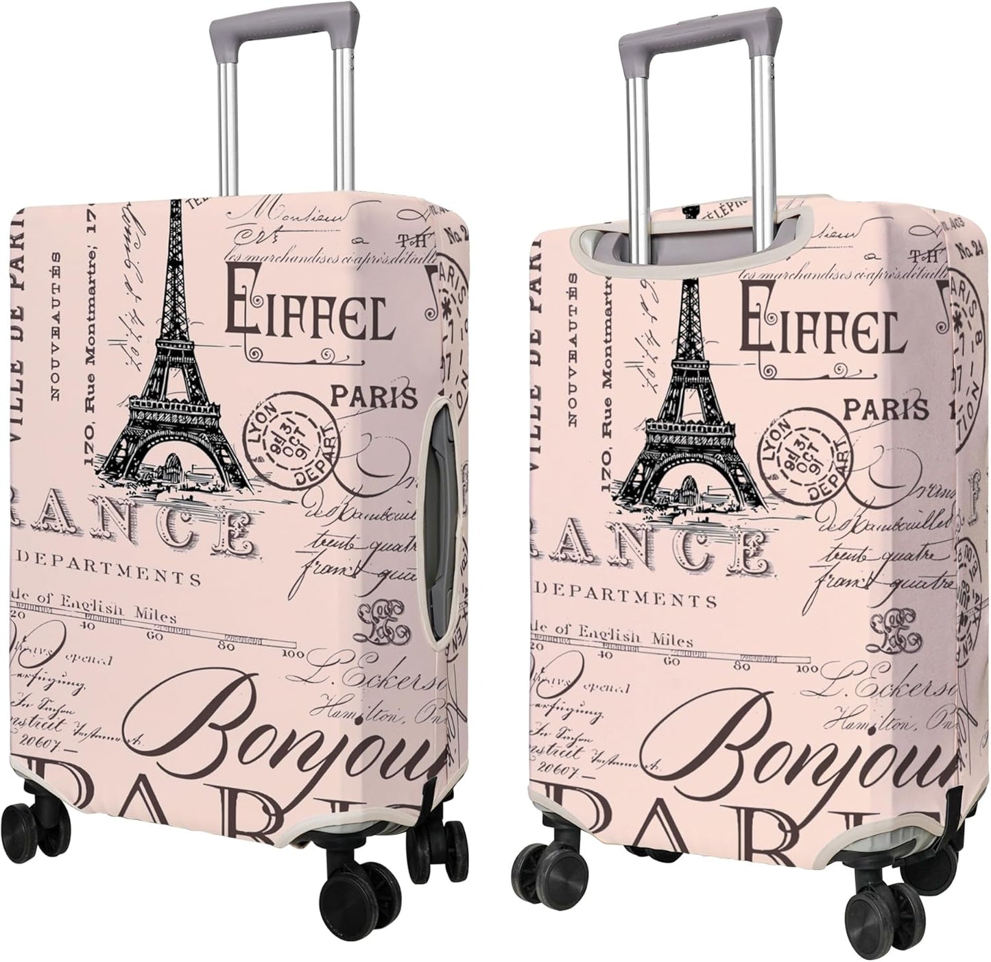 Travel Luggage Cover Suitcase Protector Fits 18-32 Inch Wheel Covers PatternedTravel Related Items Flower Luggage Protector Elastic S