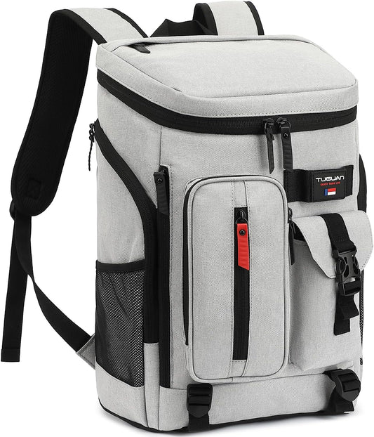TUGUAN Cooler Backpack 36 Cans Insulated Leak Proof Lightweight Lunch Backpack for Men Work Portable Travel Thermal Bag Compartment Camping Hiking Beach Pincnic Cooler for Women