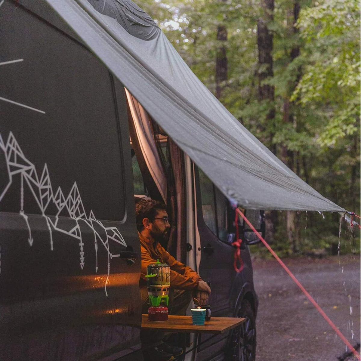 Grand Trunk Moab Multi-Use Tarp Shelter - Waterproof Nylon Hammock & Camping Tarp, Includes Cord & Stakes