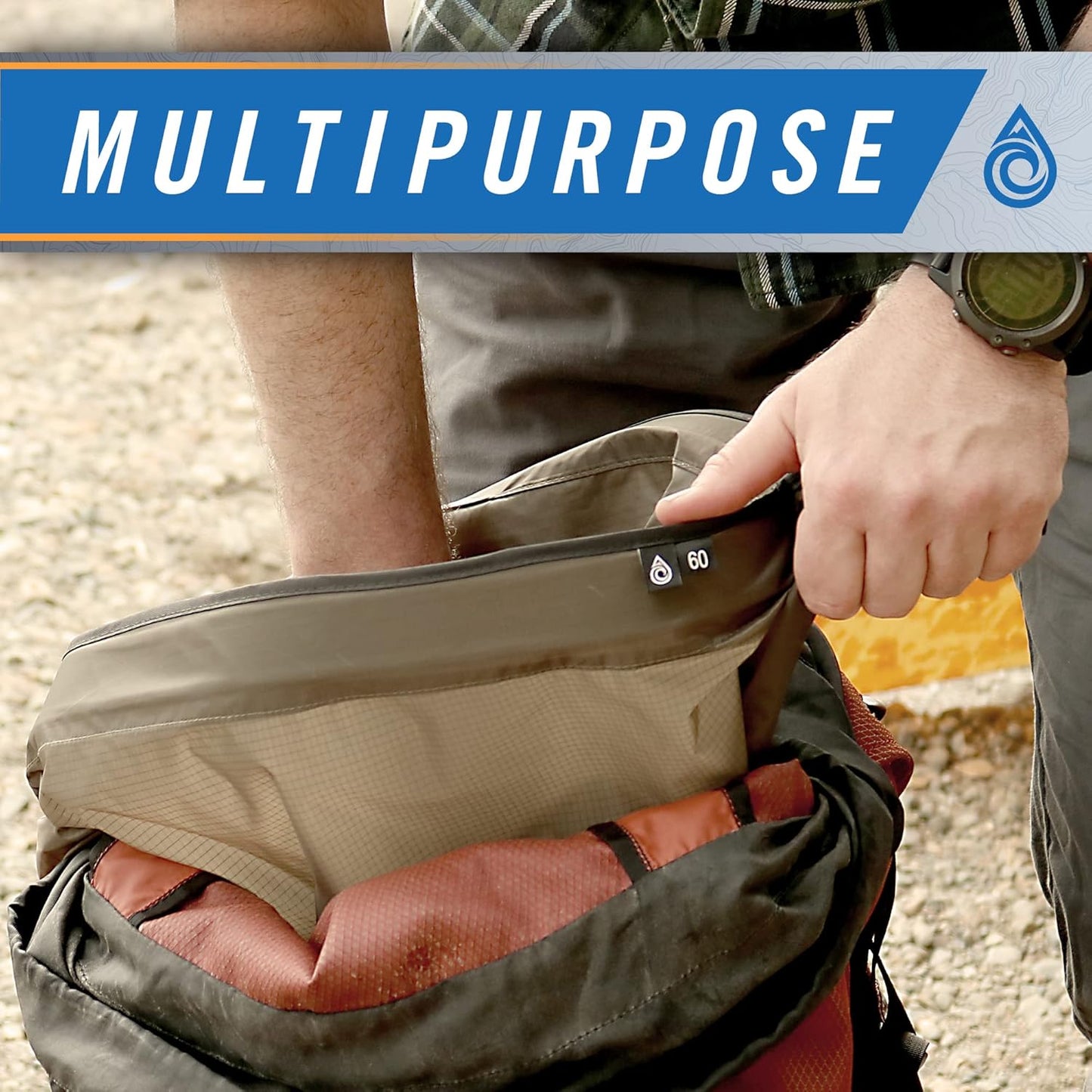 AquaQuest Rogue Dry Bag – 20L Olive Drab – 100% Waterproof Roll Top – Gear Hauler