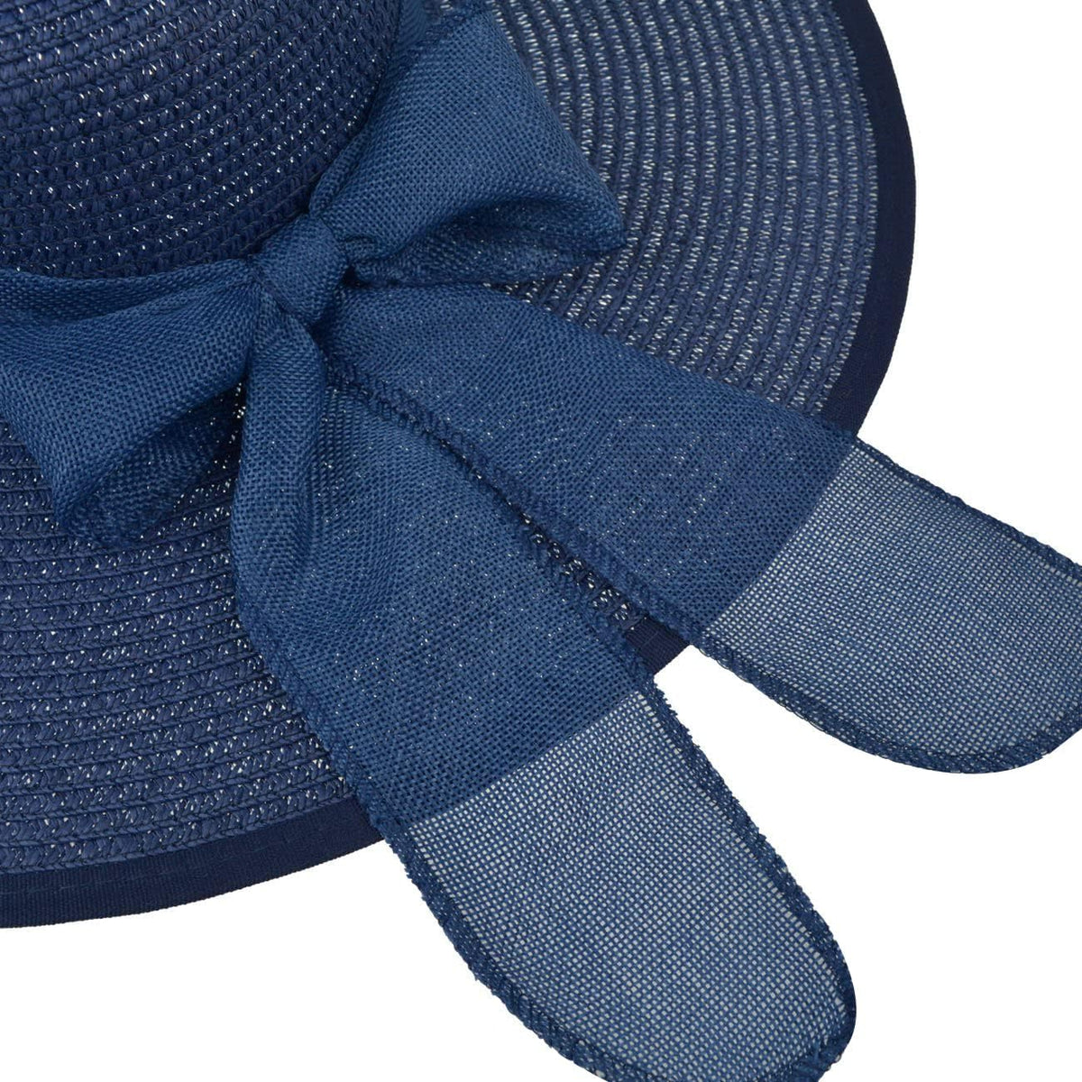 DRESHOW Beach Hats for Women Big Straw Wide Brim Summer Hat Floppy Foldable Roll up Cap Sun Hat UPF 50+