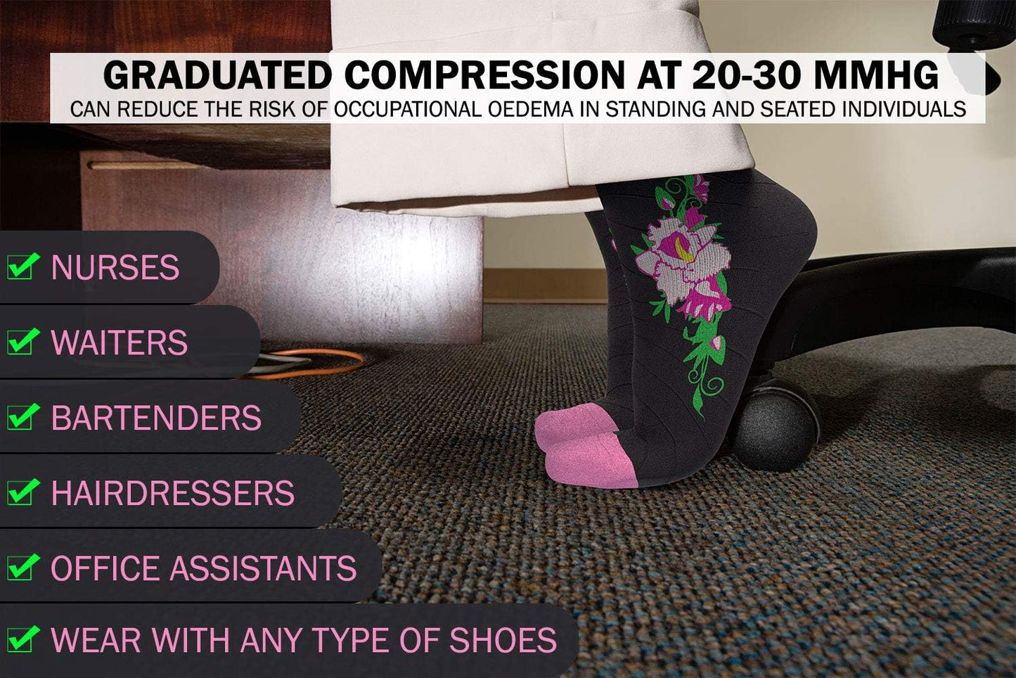 Physix Gear Compression Socks 20-30 mmHg - Men & Women - Running, Nurses, Shin Splints, Flight, Travel