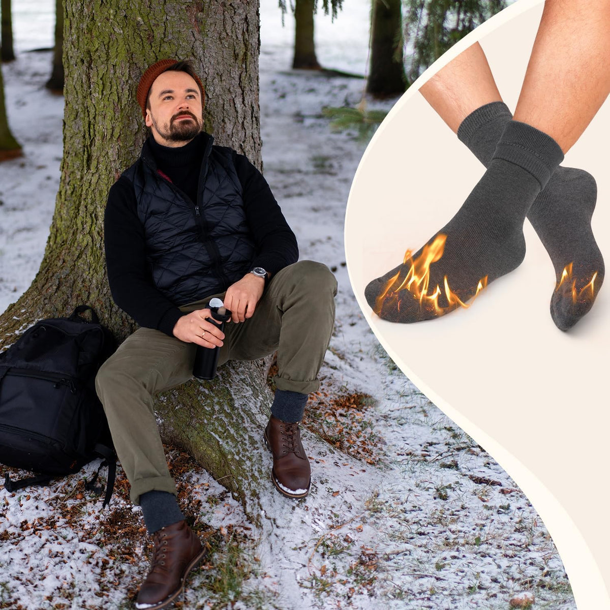 Iseasoo Copper Compression Socks for Men & Women – Plantar Fasciitis Relief, Ankle Support & Circulation – Running & Recovery