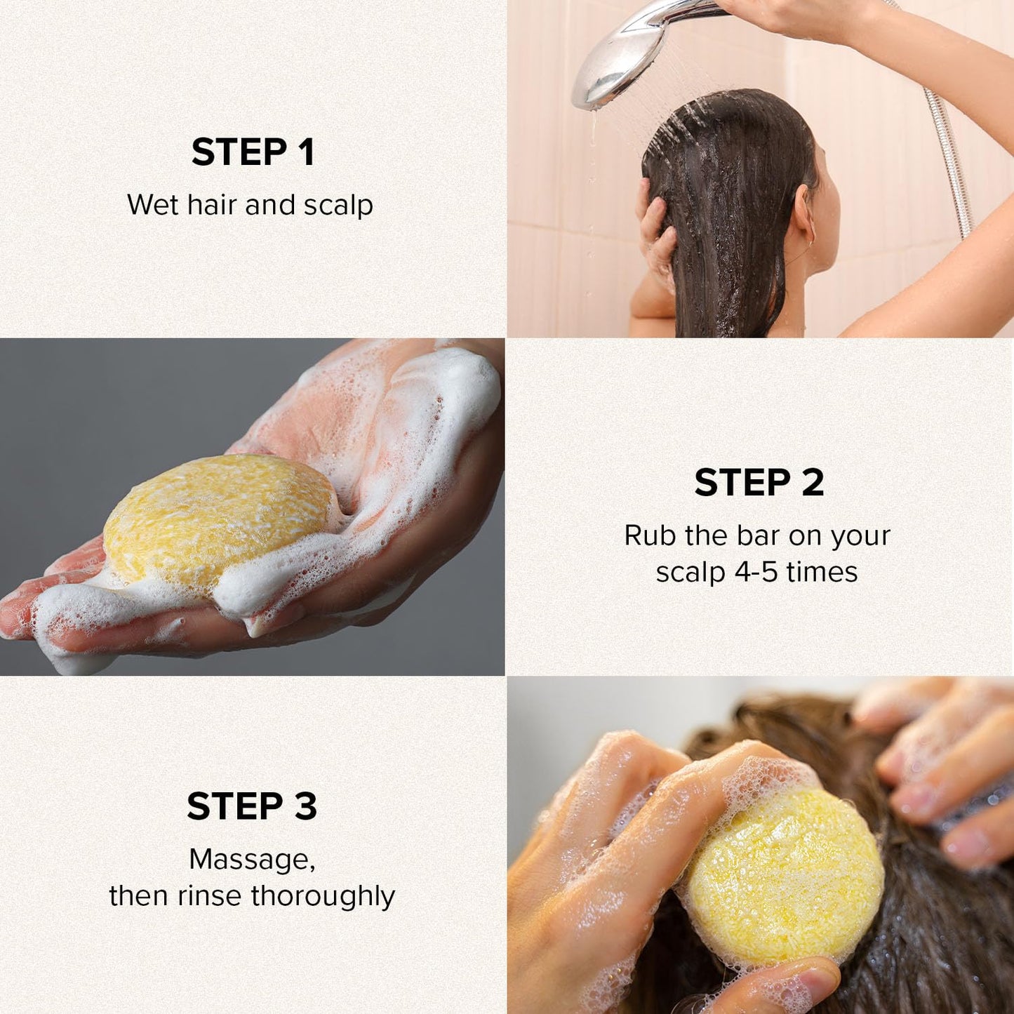 Maka Nature Low-Carbon Shampoo Bar | Korean K-Beauty Haircare with Natural Ingredients for Scalp & Hair Types | Vegan, Eco-Friendly, pH balanced, 3.35oz (Lemon)