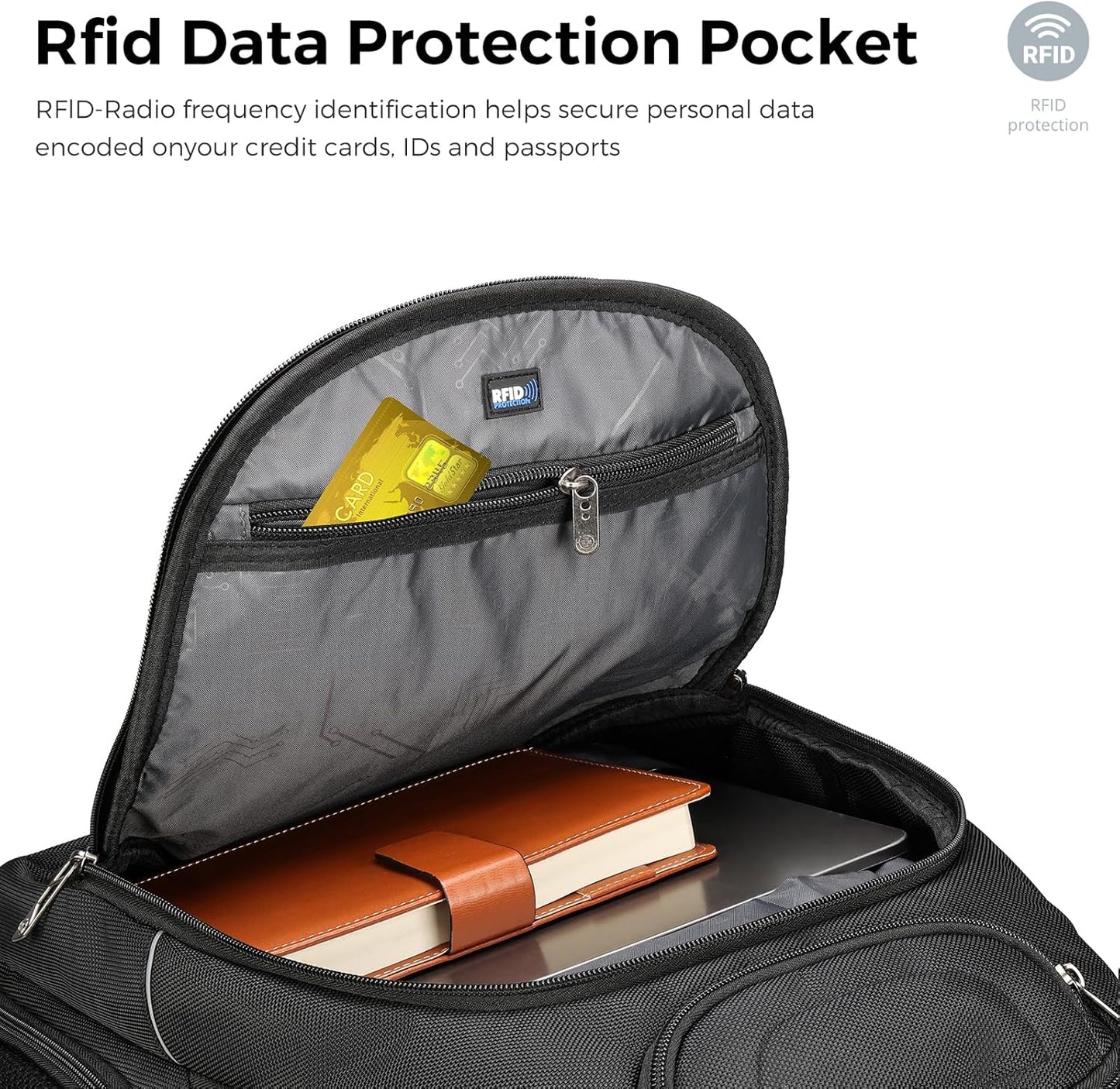 Swissdigital Design TSA Business Laptop Backpack For Men,Travel Backpack With USB Charging Port,College Tech Backpacks With RFID Pockets Presents For Men Fits 15.6 Inch Computer | TERABYTE