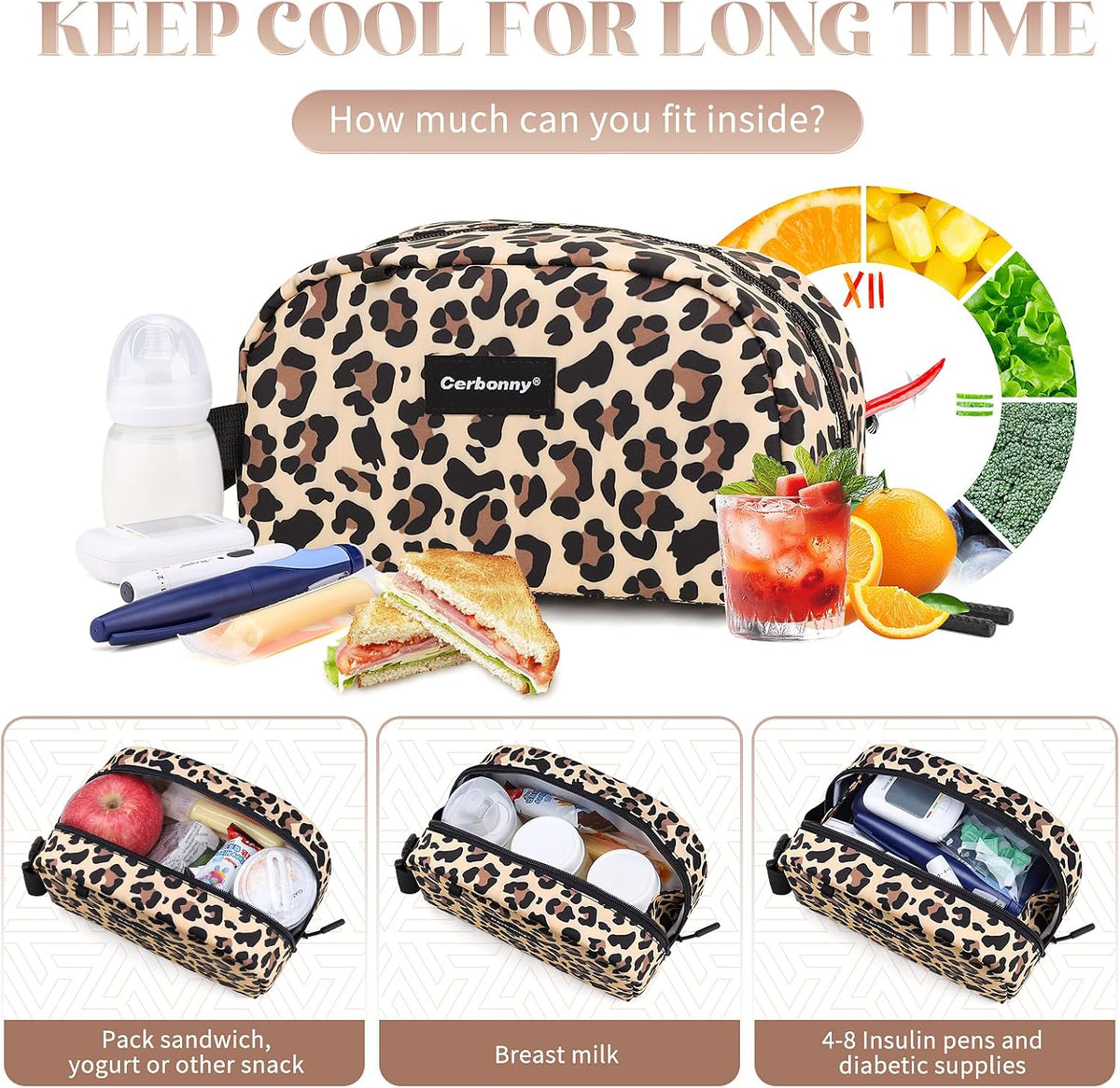 Small Cooler Bag Freezable Lunch Bag for Work School Travel,Leak-proof Small Lunch Bag,Small Insulated Bag For Kids/Adults,Freezer Lunch Bags,Freezable Snack Bag,Mini Lunch Bag 9.8x5.5x4 inch