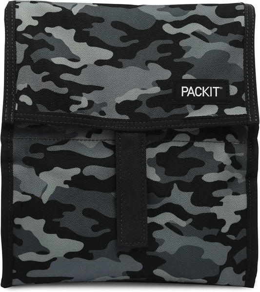 Freezable Lunch Bag, Charcoal Camo