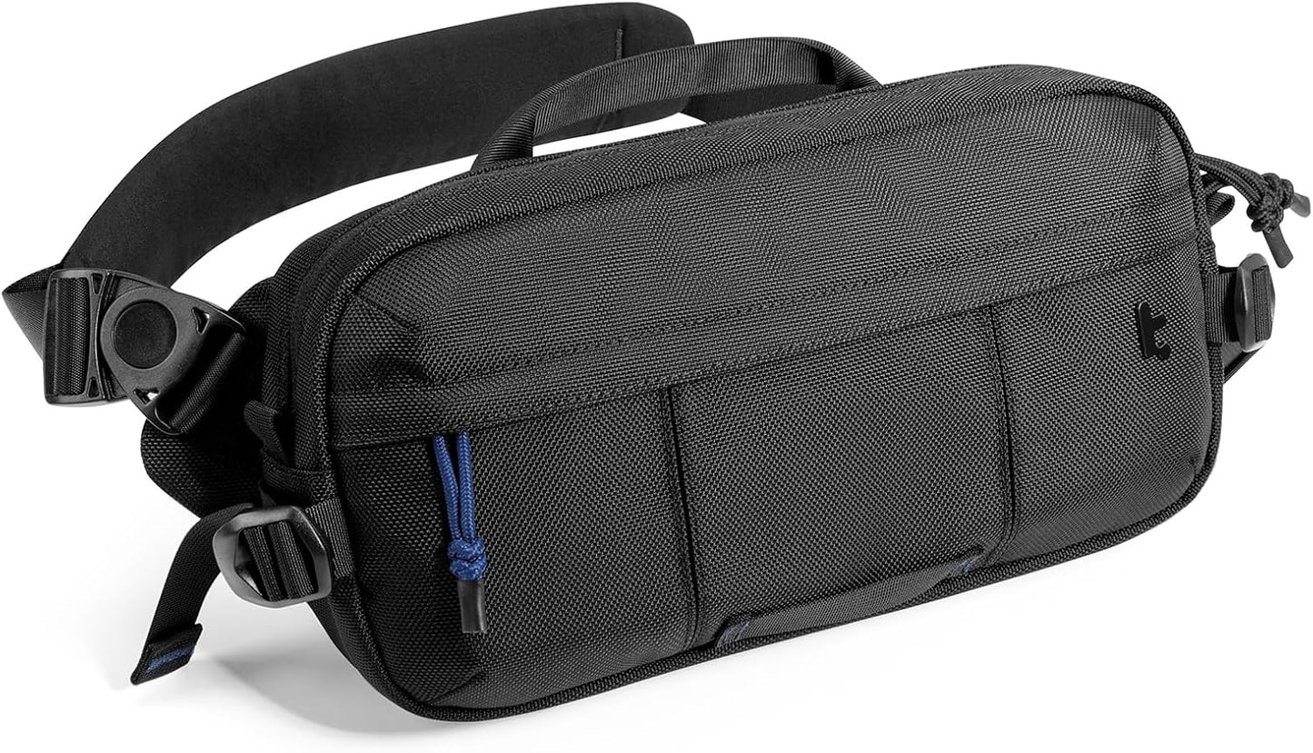 tomtoc 5.5L Sling Bag for Nintendo Switch 2, Heavy Duty Crossbody Bag for Men/Women, Water-resistant Tactical Carry Chest Daypack Travel Shoulder Pack for Steam Deck OLED, ASUS ROG Ally X, iPad mini