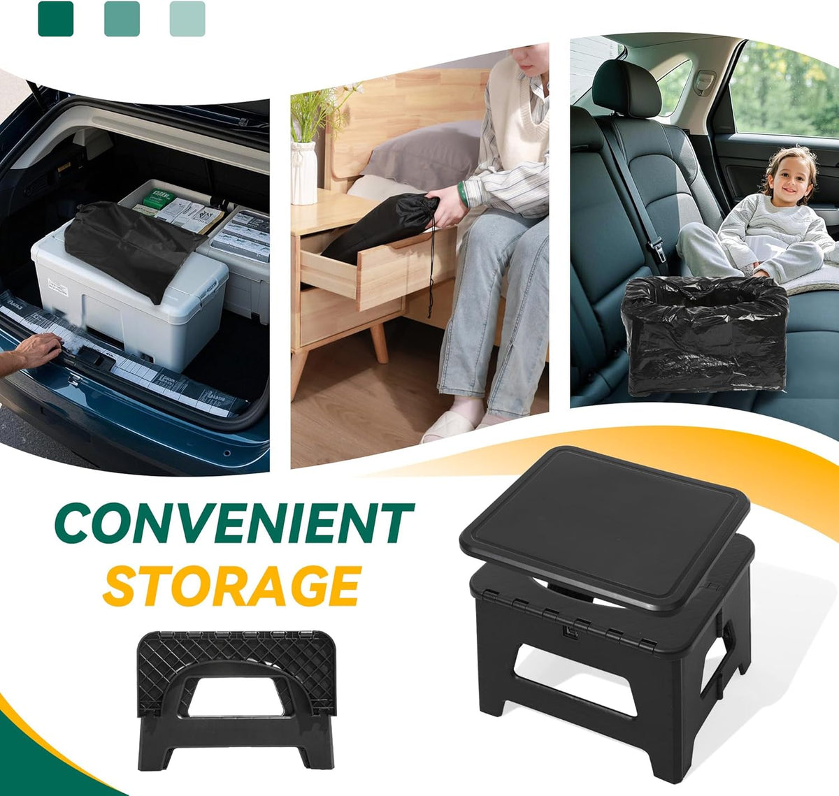 In-car Portable Toilet Collapsible Potty, Emergency Toilet, Temporary Potty For Outdoor Camping, Road Trips, Traffic Jams, Boating And Fishing