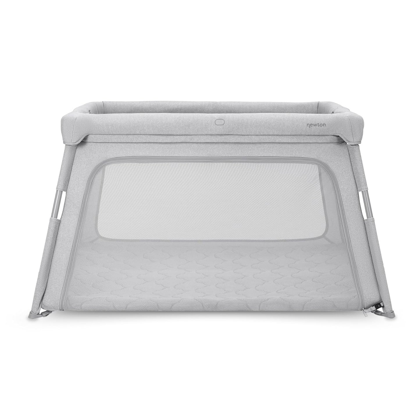 Newton Baby Deluxe Travel Crib & Play Yard | Breathable, Washable Mattress, Foldable Playpen for Toddlers, Travel Bag, Grey