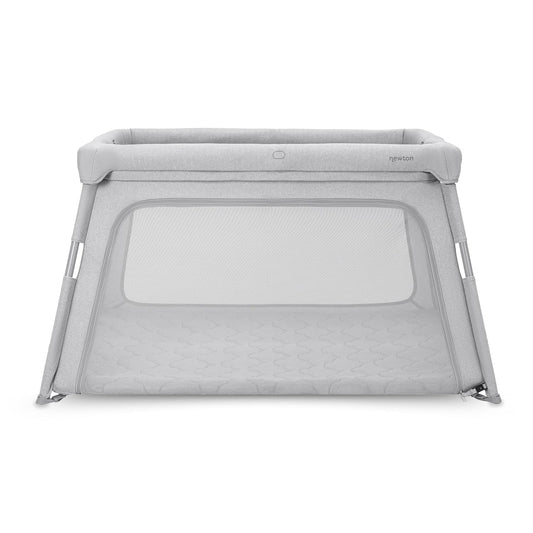 Newton Baby Deluxe Travel Crib & Play Yard | Breathable, Washable Mattress, Foldable Playpen for Toddlers, Travel Bag, Grey