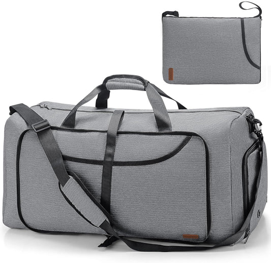 100L Duffle Bag for Travel, Large Foldable Waterproof Travel Duffel Bags Weekender Overnight Bag for Men and Women with Shoe Compartment