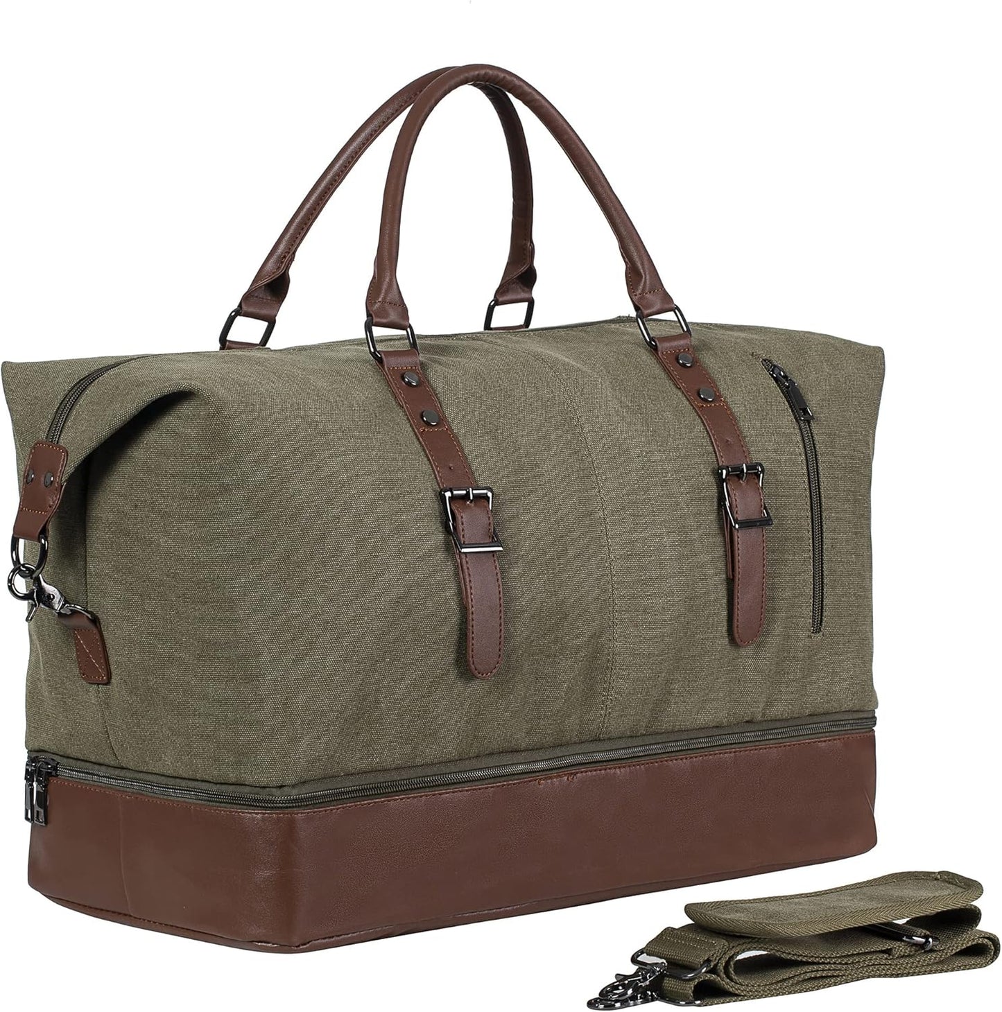 Weekender Overnight Bag Carry On Bag Travel Bag with Shoe Pouch