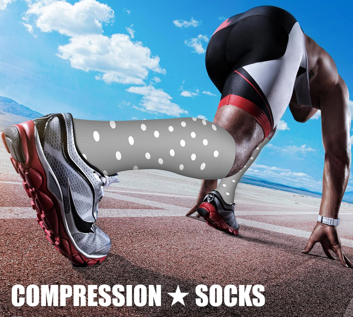 CHARMKING Compression Socks for Women & Men Circulation (3 Pairs) 15-20 mmHg is Best Support for Athletic Running Cycling