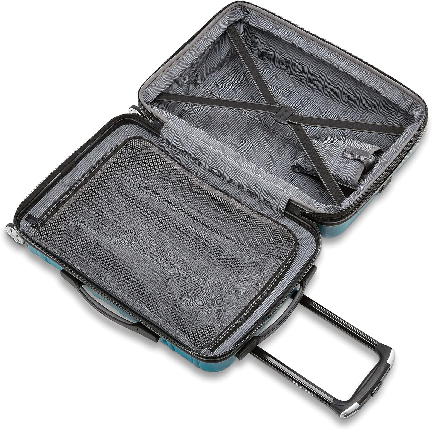 Samsonite Omni 2 Hardside Expandable Luggage with Spinner Wheels, 2-Piece Set (19/24), CARIBBEAN BLUE