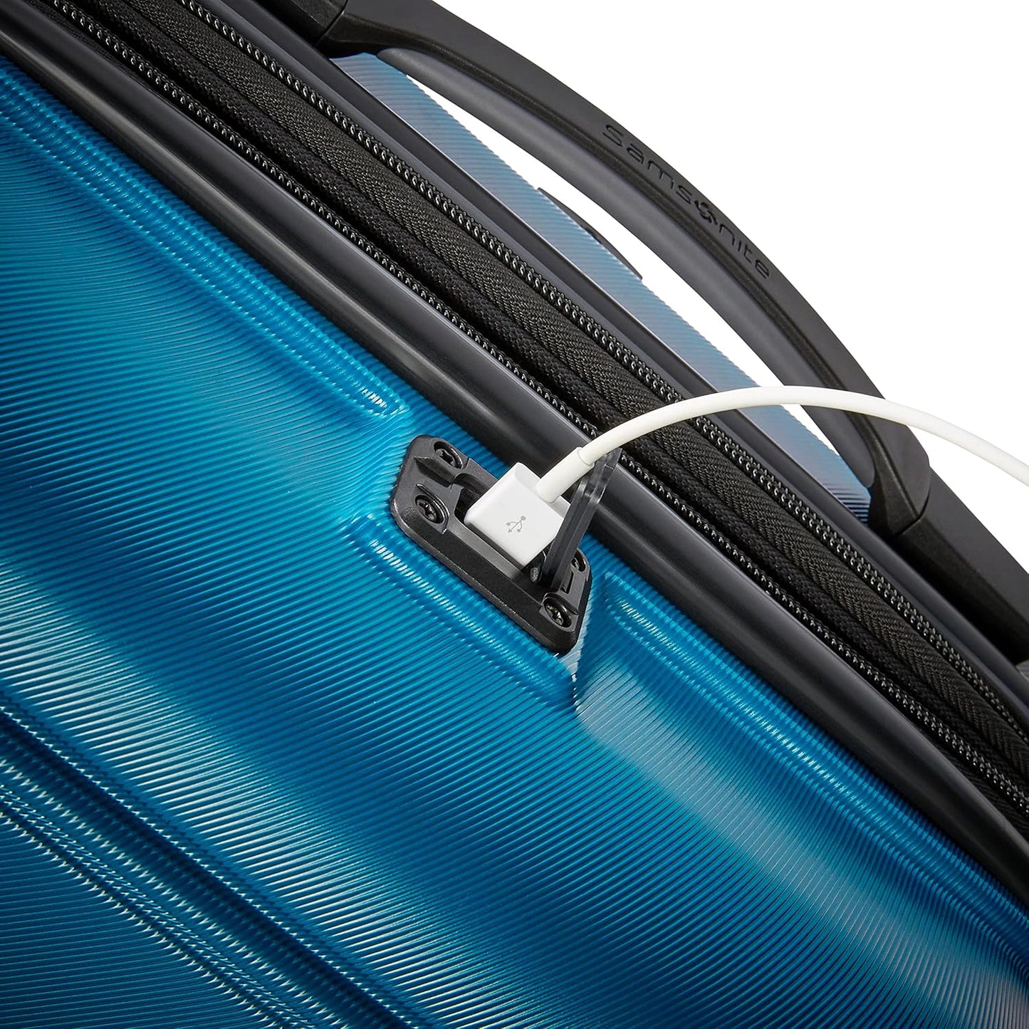 Samsonite Omni 2 Hardside Expandable Luggage with Spinner Wheels, 2-Piece Set (19/24), CARIBBEAN BLUE