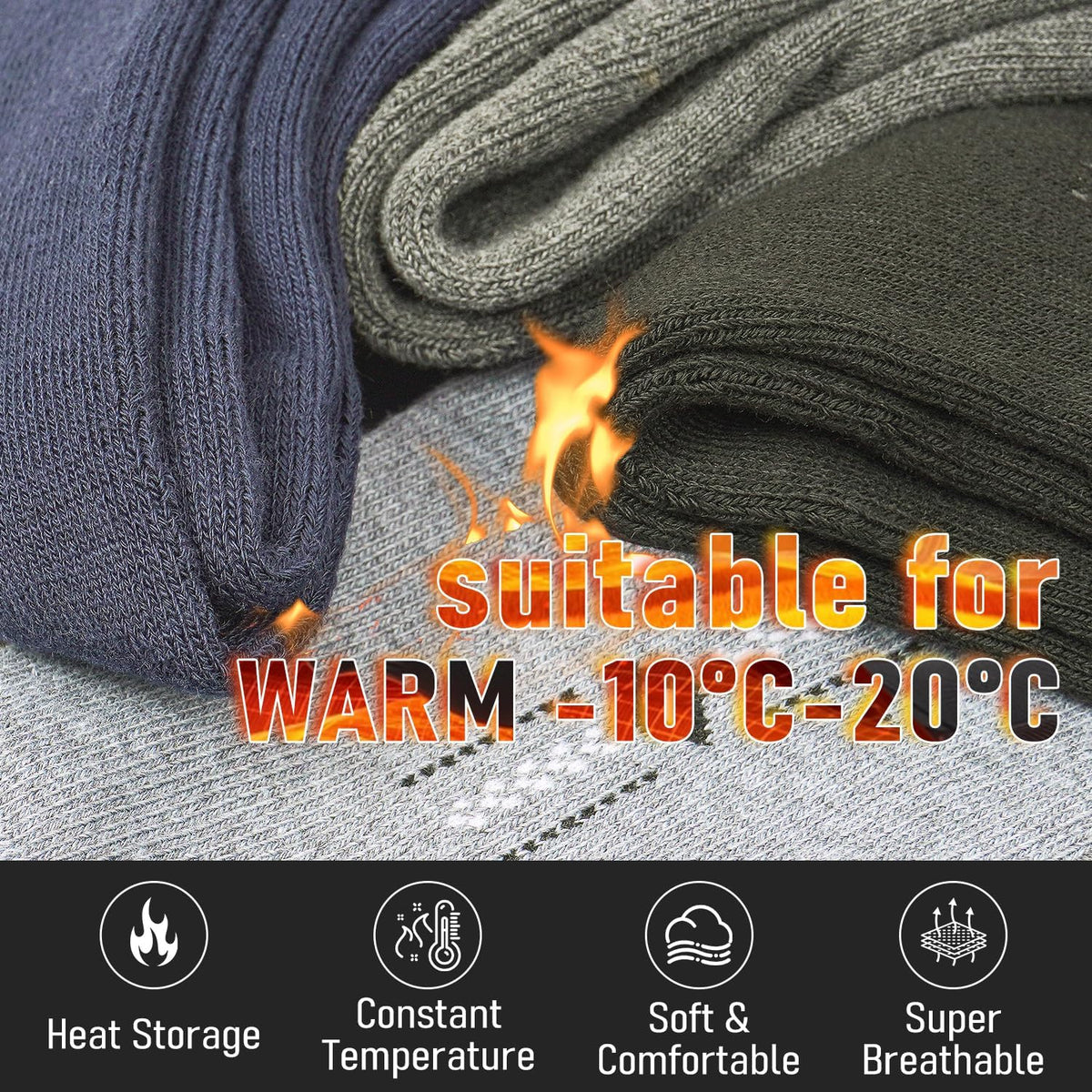 Iseasoo Copper Compression Socks for Men & Women – Plantar Fasciitis Relief, Ankle Support & Circulation – Running & Recovery
