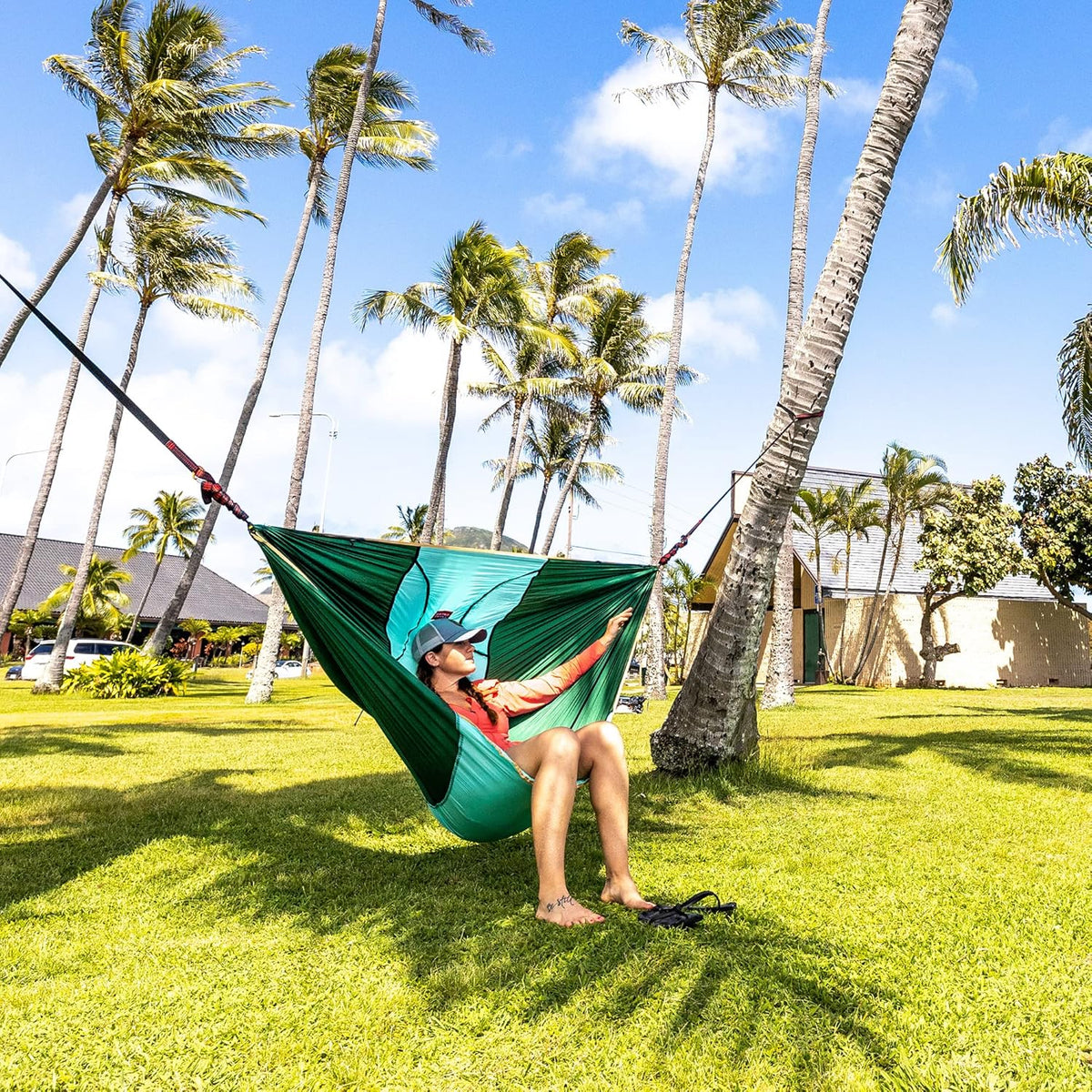 Grand Trunk ROVR Hanging Hammock Chair - Superlight & Portable Swing Chair for Camping, Travel & Backyard Lounging (Red/Crimson)