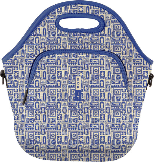 Sok It LunchTote Zippered Bag Insulated Neoprene Caddy (Off the Grid, X-Large 6.5 Quart Lunch Tote)