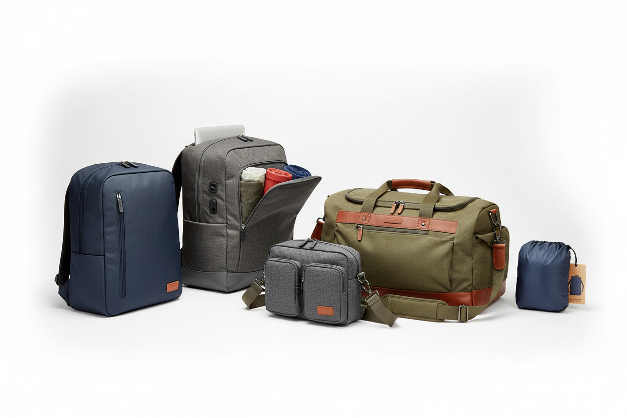 Anti-Theft Travel Backpacks   Laptop Travel Backpacks  Weekender Bags Crossbody Travel Bags  Foldable Daypacks