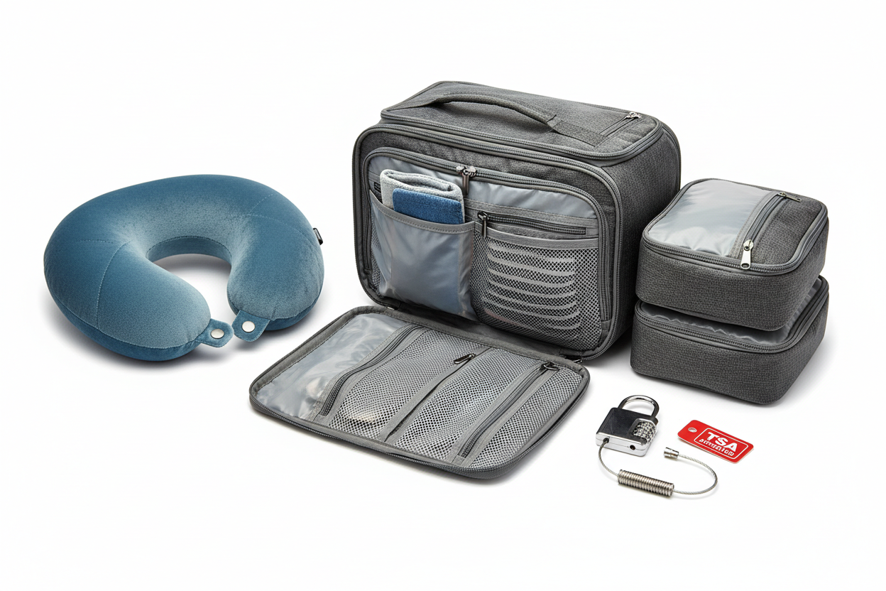 Carry-On Organizer SetNeck PillowTSA Lock